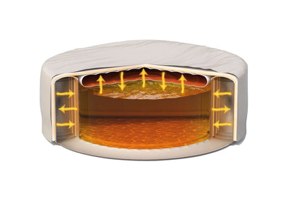 Intex PureSpa Abdeckung - Energieeffizient, Beige, 196cm