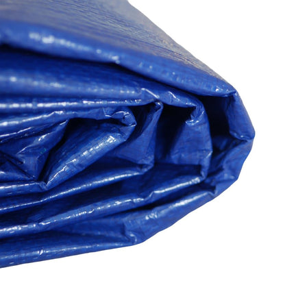 TECPLAST PO155RD Poolabdeckung rund - 6.20m f. 5.4m Pool, Abflussnetz