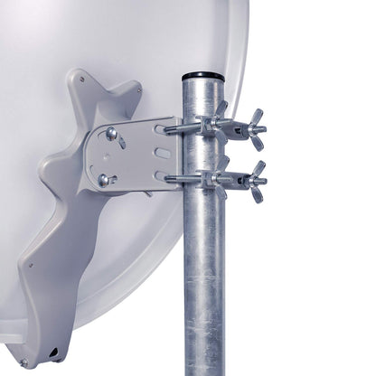 DUR-line Select 75/80cm Sat-Anlage – Hellgrau 4 Teilnehmer Set