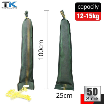 TK THERMALKING Silosandsäcke ungefüllt – 50 Stk. (25x100cm)
