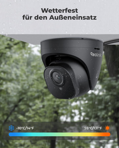 Reolink RLC-520A 5MP PoE Überwachungskamera Aussen P/A-Erkennung Schwarz