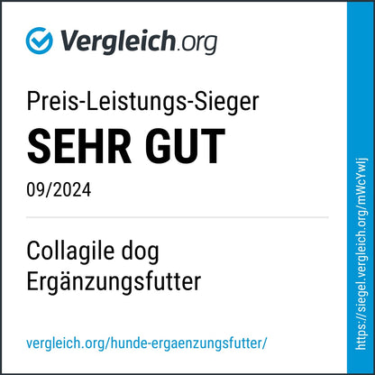 Collagile dog Gelenkpulver mit Kollagen für Hunde und Katzen, 3x 225 g