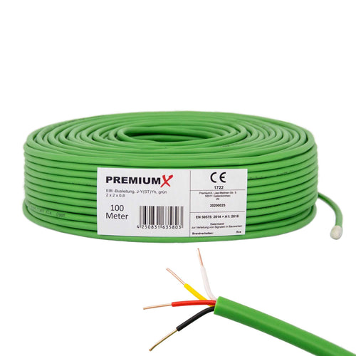 Premium X KNX Busleitung J-Y(ST) Yh 2x2x0,8 Eca - 100m