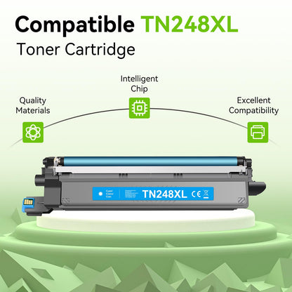 swiss toner TN248XL Toner - Kompatibel 4er-Pack für Brother