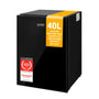 TZS First Austria Mini-Kühlschrank FA-5172-2, 40 L, lautlos mit beschriftbarer Glasfront
