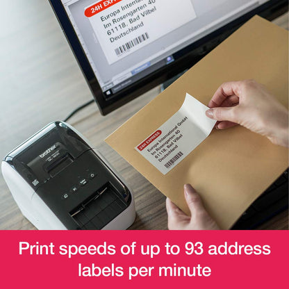 Brother QL-800 Thermo-Etikettendrucker – Rot-Schwarz-Druck