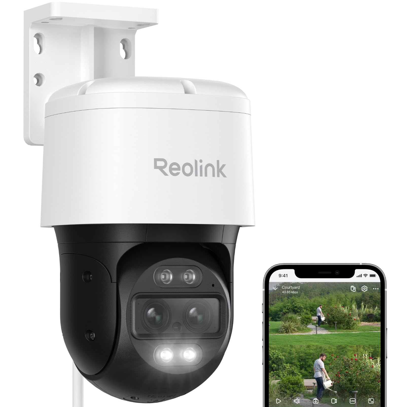 Reolink TrackMix PoE 4K PTZ Überwachungskamera mit Dual-Objektiv für den Aussenbereich