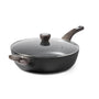 SENSARTE Tiefe Brat-/Sautepfanne 30cm Antihaft - Induktion, Deckel