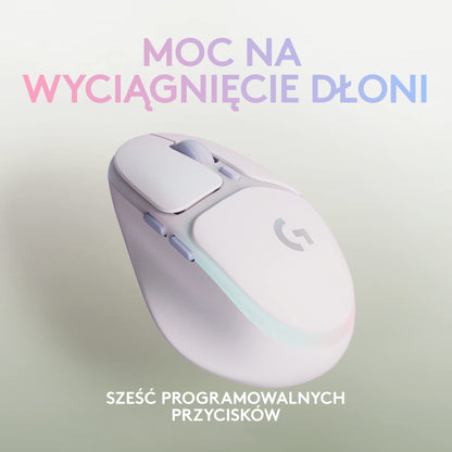 Logitech G705 LIGHTSYNC RGB kabellose Gaming-Mouse - Weiss