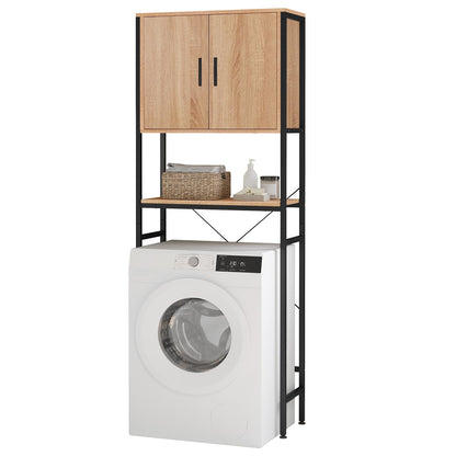 EUGAD Waschmaschinenschrank Badregal – für Waschmaschine WC: Standregal, überstehend. Schafft Stauraum für Badutensilien.