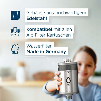 Alb Filter Active Trinkwasserfilter Edelstahl Natur – Schadstofffilter