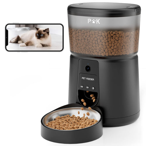 PUPPY KITTY Automatischer Futterspender Katze - WiFi Kamera 1080P
