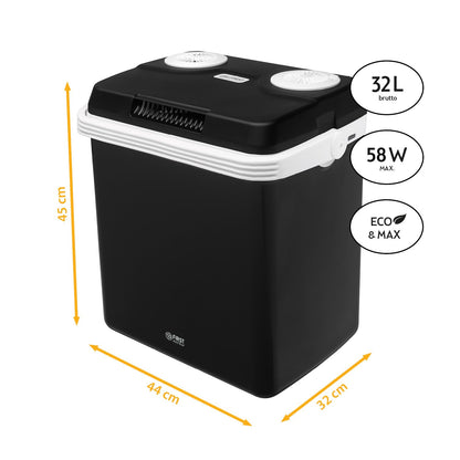 TZS First Austria Thermoelektrische Kühlbox 32L 12V/230V Schwarz