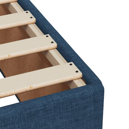 vidaXL Polsterbett Bettgestell Modern Stoff - Blau 160x200cm