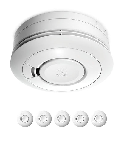 Ei Electronics Ei650 Rauchwarnmelder im 5er-Set, 10-Jahres-Batterie