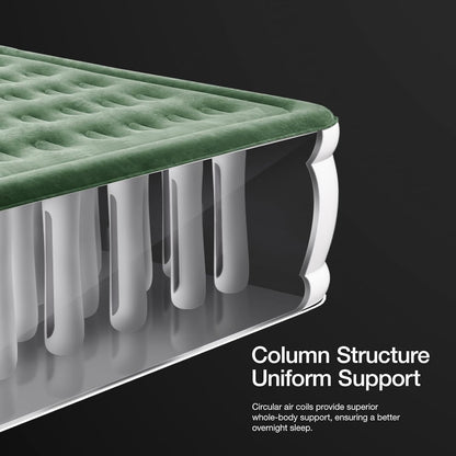 Zearna Luftbett 2 Pers. – E-Pumpe, Selbstaufblasend, 203x152x46 cm