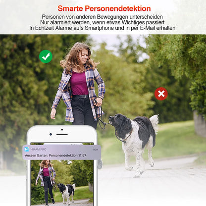 HiKam A9 2023 Aussen WLAN Überwachungskamera - 2K Schwenkbar
