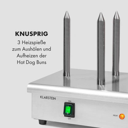 Klarstein Wurstfabrik Pro 600 Hot Dog Maker – Silber