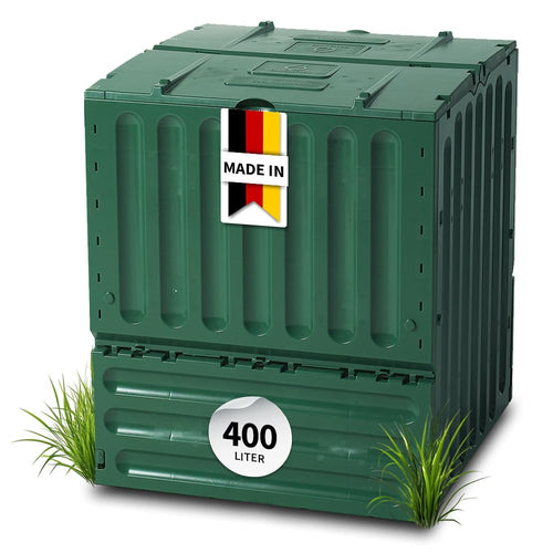 Garantia ECO-King Komposter 400 Liter grün Schnellkomposter aus Recyclingkunststoff