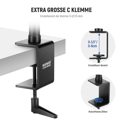 NEEWER TL253A+MH022 Kamera Tischhalterung - Teleskop 1.2m Klapparm