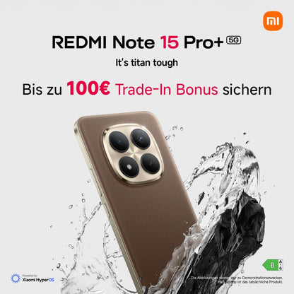 Xiaomi Redmi Note 15 Pro+ 5G Smartphone 12+512 GB Schwarz