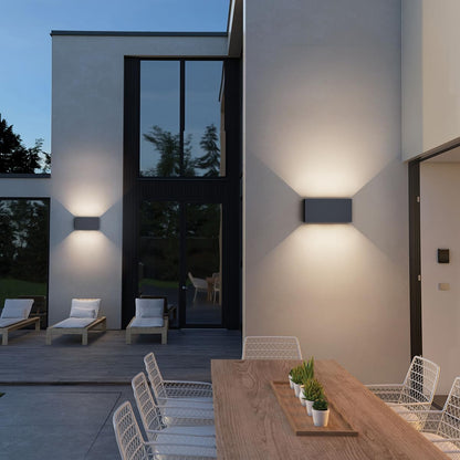 Klighten Aussenwandleuchte mit Bewegungsmelder 2er-Set Anthrazit