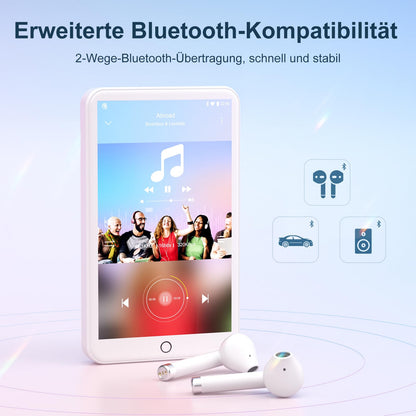 MECHEN H1 Pro MP3-Player mit Android 9.0, Bluetooth & WLAN, weiss