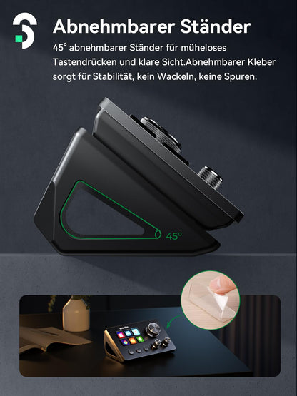 SOOMFON Stream Controller Deck SE, 6 LCD-Makrotasten, Schwarz
