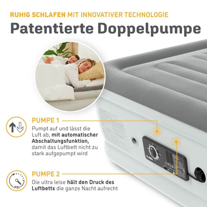 Huddle Luxury Never Deflate Single-Luftbett – integrierte Pumpe