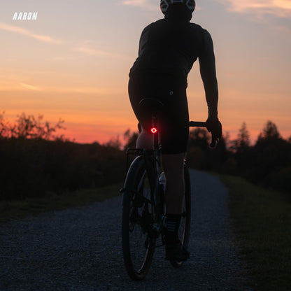 AARON LED Fahrradlicht Set 100 Lux, StVZO, USB aufladbar