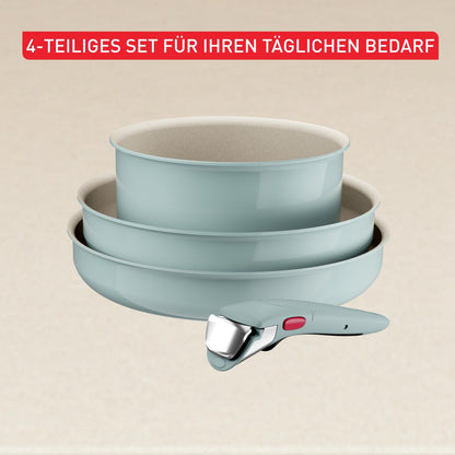 Tefal Ingenio Serenity Kochgeschirr-Set 4-tlg. Eucalyptus L8284S04