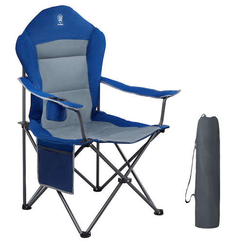 EVER ADVANCED Campingstuhl faltbar, bis 160 kg belastbar, FC-99806 mit hoher Rückenlehne und Getränkehalter