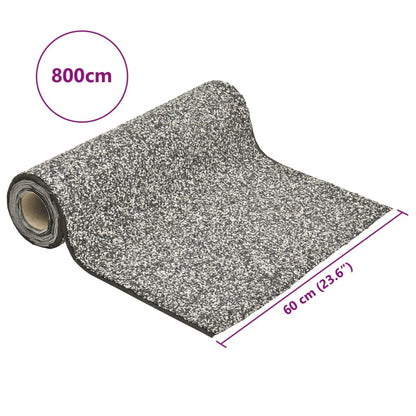 vidaXL Steinfolie Teichrand Bachlauf – Grau 800x60cm