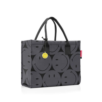 reisenthel Daily Shopper smiley grey – Einkaufstasche, 14 Liter