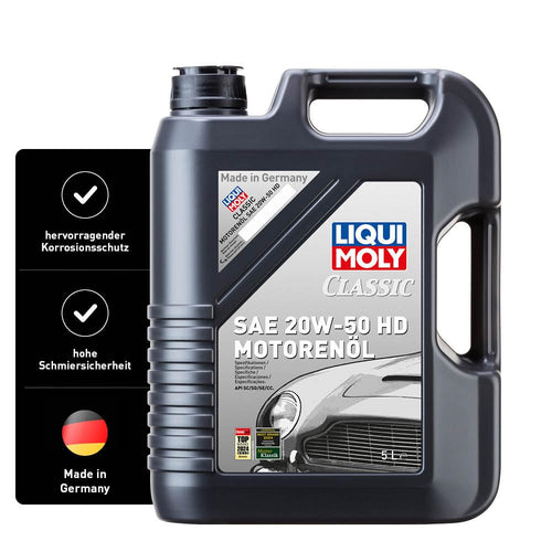LIQUI MOLY Classic Motorenöl SAE 20W-50 HD, mineralisch - 5 L