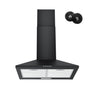 FIREGAS Dunstabzugshaube Wandmontage Pyramide 60cm - Schwarz. Entfernt Kochdünste über dem Kochfeld.