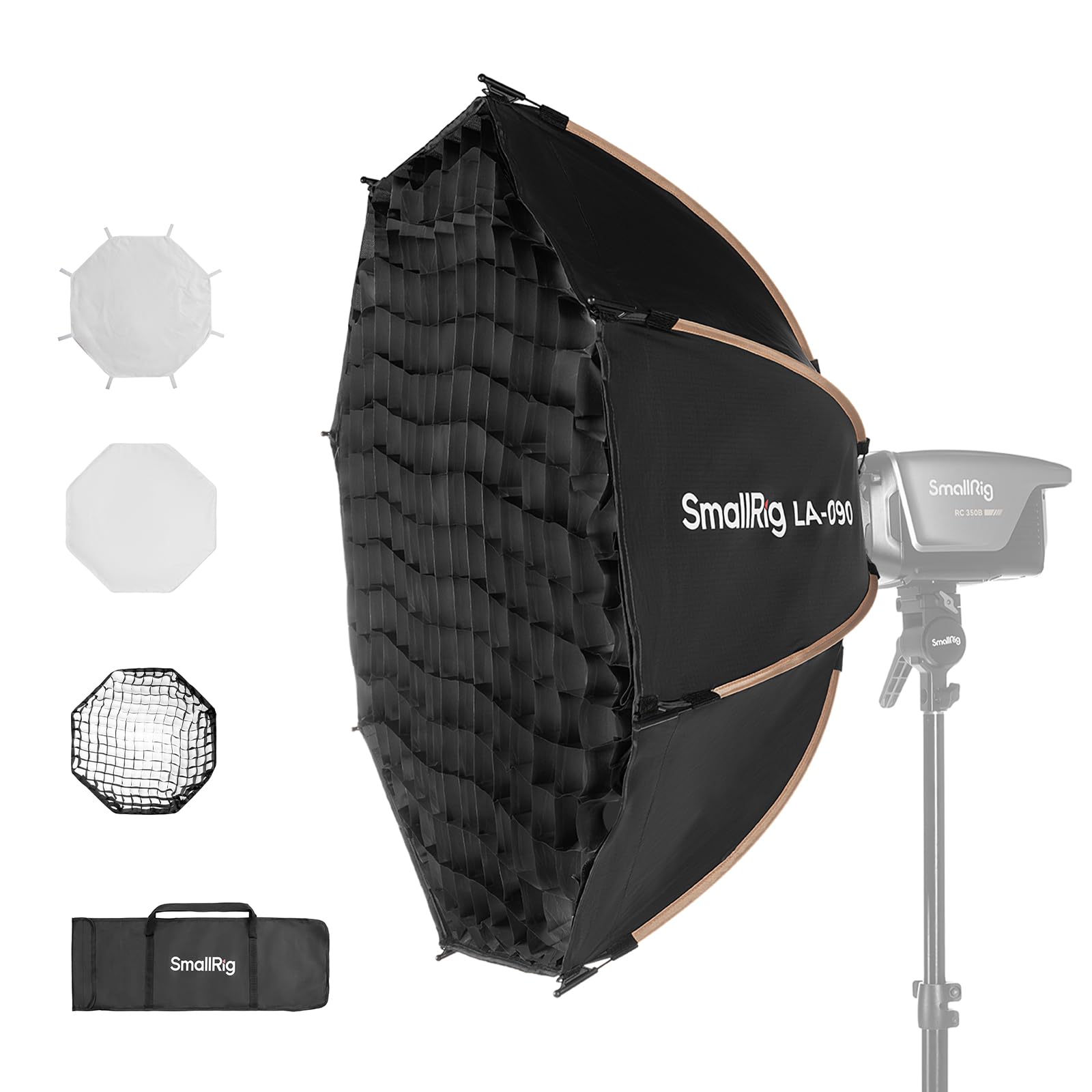 SMALLRIG LA-O90 Parabolic Softbox 90 cm, Bowens Mount, Quick Release