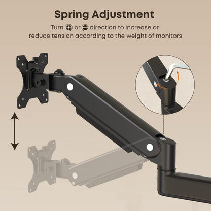 PUTORSEN Monitor Halterung - 3 Bildschirme Premium Aluminium