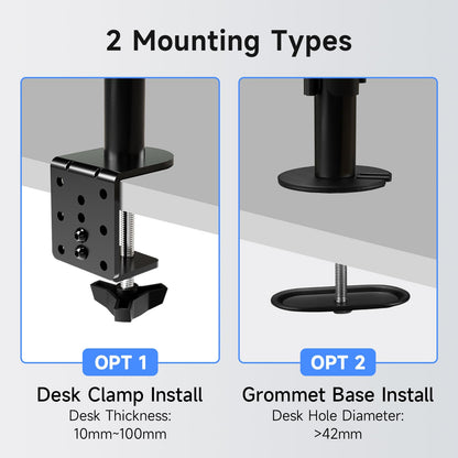 suptek Monitorhalterung mit Laptophalterung MD6421TP004, 13-27 Zoll