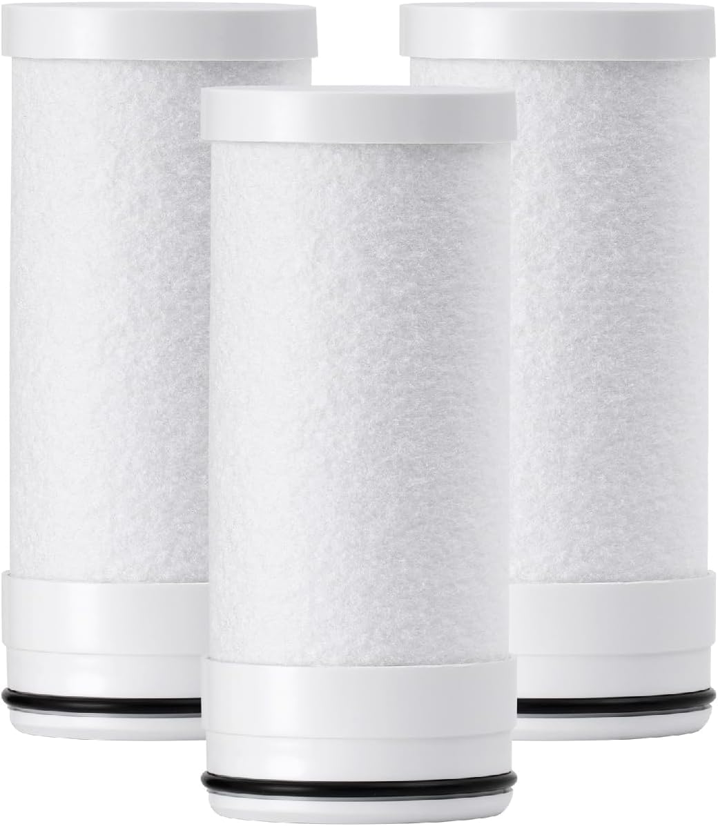 Waterdrop WD-FF-03A Ersatzfilter für Wasserhahn-Filtersystem, 3er-Pack mit Kohlenstoffblock