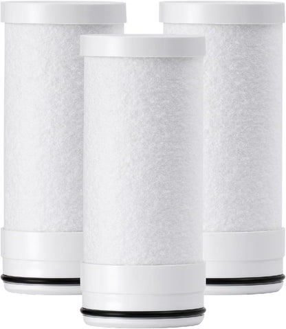 Waterdrop WD-FF-03A Ersatzfilter für Wasserhahn-Filtersystem, 3er-Pack mit Kohlenstoffblock