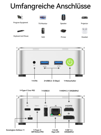 GMKtec NucBox G10 Mini PC - Ryzen 5 3500U, 16GB/512GB, W11 Pro