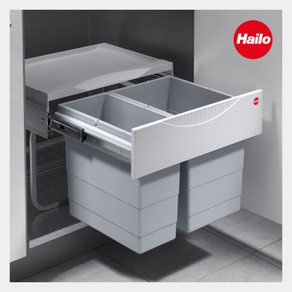 Hailo TR Swing 3644701 Abfalleimer Drehtür Schrank 50.2/30 Grau