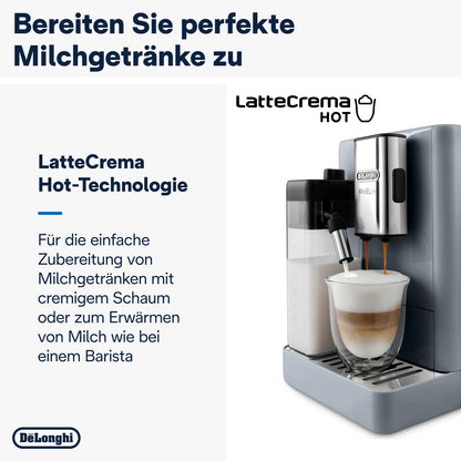 De’Longhi Rivelia Perfetto Kaffeevollautomat LatteCrema - Grau