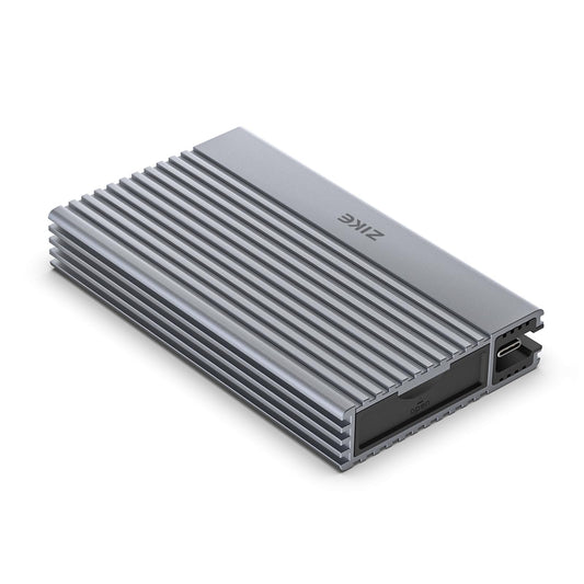 ZIKE Z666 M.2 NVMe SSD Gehäuse – 40Gbps USB4.0 Thunderbolt4. Kompaktes Gehäuse für externen M.2 NVMe SSD-Betrieb.