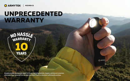 Armytek Wizard C2 v4 Stirnlampe – Warmweiss, Schwarz, aufladbar