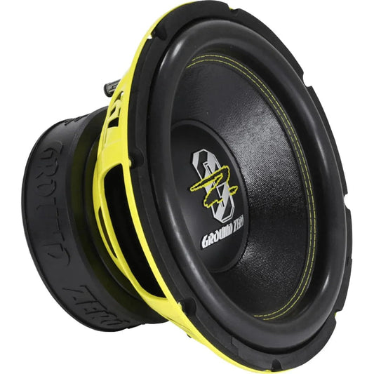 Ground Zero GZRW 12XSPL – 30cm Subwoofer für Car Hifi. Rund, schwarz, liefert tiefe Bässe für Car-Hifi-Anlagen.
