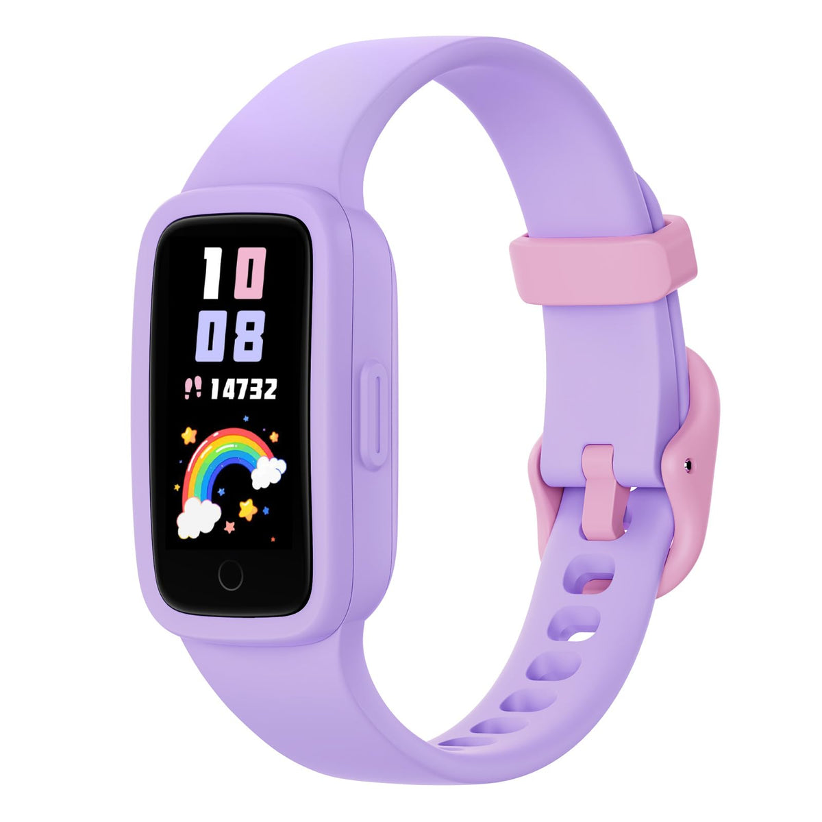 BIGGERFIVE Vigor 3 Fitnessuhr für Kinder, AMOLED, 3ATM, Lila