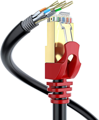 MutecPower CAT 7 SSTP Netzwerkkabel Aussen 75m Schwarz