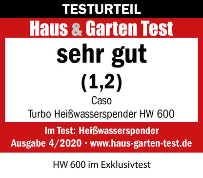 CASO Modell HW 600 Elektrischer Heisswasserspender – Küchengerät